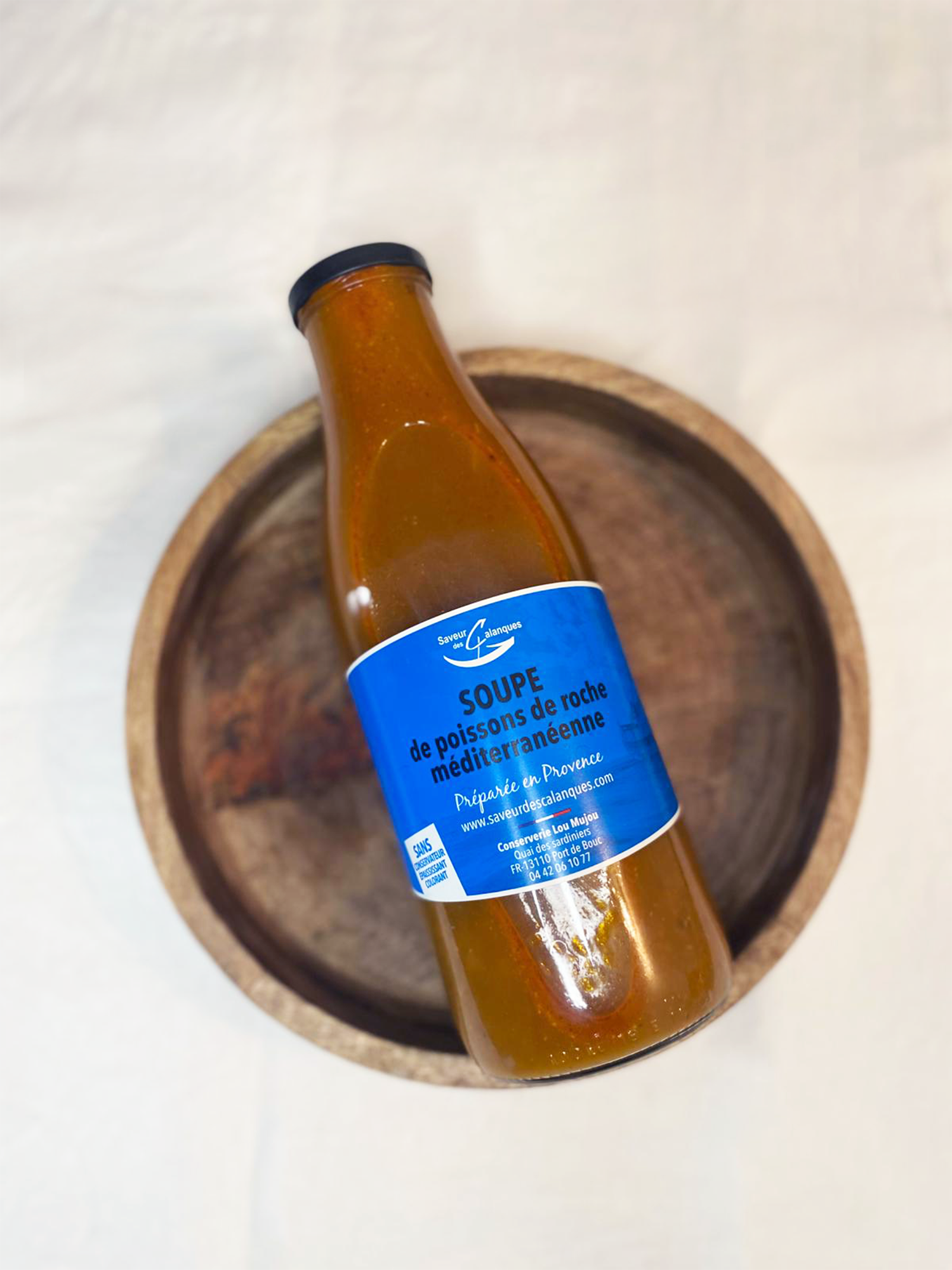 Soupe de poisson de roche méditérranéenne