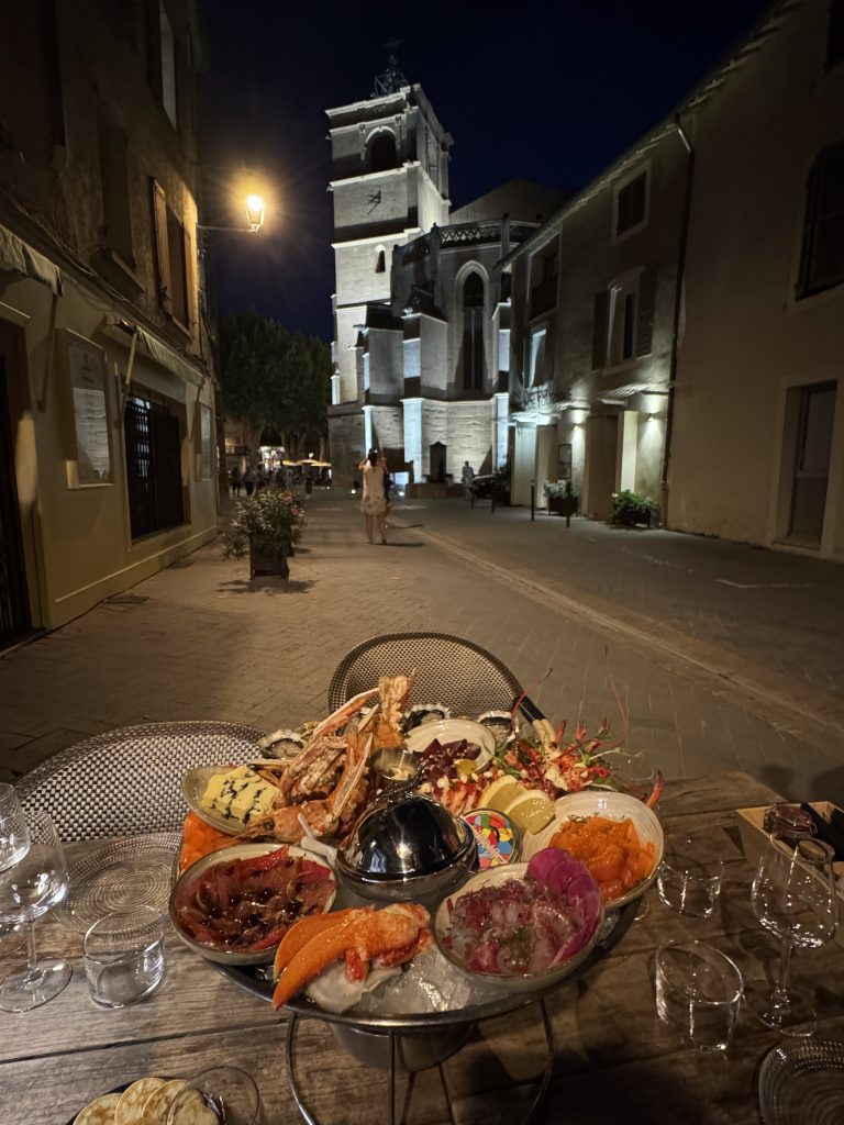 terrasse restaurant fruits de mer l'isle-sur-la-sorgue